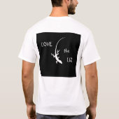 Les lézards d'amour T-shirt "aiment Liz" (Dos)