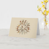 Les libellules dans la carte de voeux Sync (Fleur jaune)