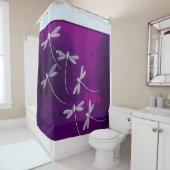 Les libellules sur le rideau de douche d'eau (En situation)