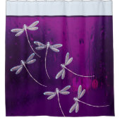 Les libellules sur le rideau de douche d'eau (Devant)