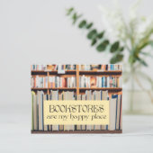 Les librairies sont ma carte postale Happy Place (Debout devant)