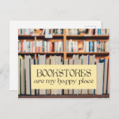 Les librairies sont ma carte postale Happy Place (Devant / Derrière)