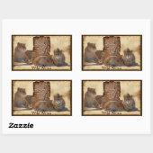 LES LIONS AFRICAINS Big Five Map Stickers Afrique (Feuille)