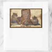 LES LIONS AFRICAINS Big Five Map Stickers Afrique (Sac)