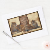 LES LIONS AFRICAINS Big Five Map Stickers Afrique (Enveloppe)