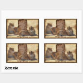 LES LIONS AFRICAINS Big Five Map Stickers Afrique (Feuille)