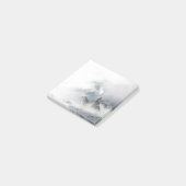 Les loups d'hiver hurlant des notes post-it (Incliné)