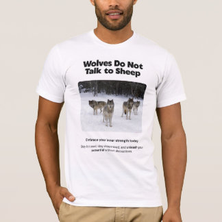 Les loups ne parlent pas aux T-shirts pour hommes