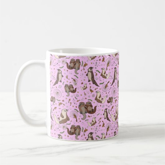 Les loutres en amour Mug (Gauche)