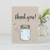 Les lucioles dans un pot de mason merci (Debout devant)