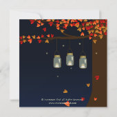 Les lucioles de Mason Jar Invitation au mariage d' (Dos)