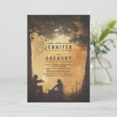 Les lucioles de Mason Jar Invitations de mariage r (Debout devant)