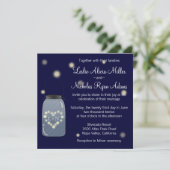 Les lucioles du Faire-part de mariage de Mason Jar (Debout devant)