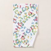 Les lumières de Noël bouchées (Serviette à main)