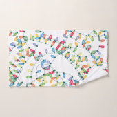 Les lumières de Noël bouchées (Serviette à main)