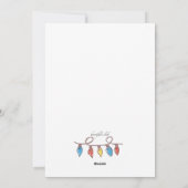 Les lumières de Noël Faire-part mobile (Dos)