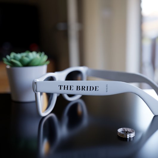 Les Lunettes de soleil de mariage blanc de la mari