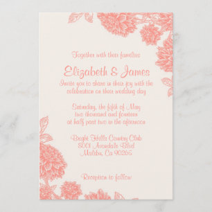 Les luxueuses invitations florales au mariage