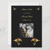 Les lys et les papillons échappent au faire-part (Dos)