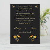 Les lys et les papillons échappent au faire-part (Debout devant)