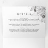 Les Lys Floraux En Une Seule Invitation (Intérieur en premier)