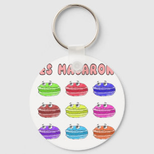 Les Macarons Cute Cartoon Sleutelhanger