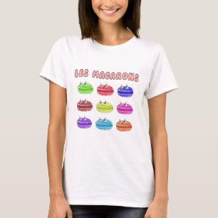 Les Macarons Cute Cartoon T-shirt