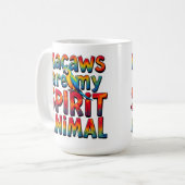 Les macaws sont mon esprit Animal Café Mug (Devant gauche)