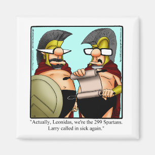 Les Magnets humoristiques de la bousculade