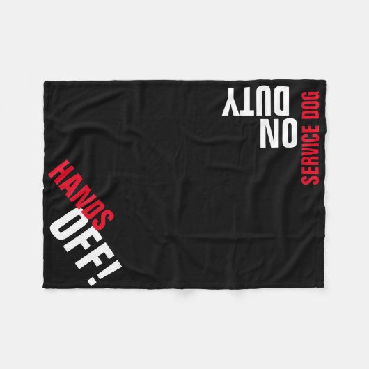 LES MAINS ! Couverture "Place" du chien de service (Devant (Horizontal))