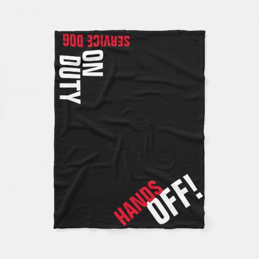 LES MAINS ! Couverture "Place" du chien de service (Devant)