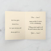 Les mains libèrent l'âme, paix, Carte de condoléan (Intérieur)