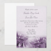 Les mamans pourpres Invitations de mariage de prin (Devant / Derrière)