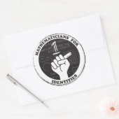 Les mathématiciens pour les autocollants Identité (Enveloppe)