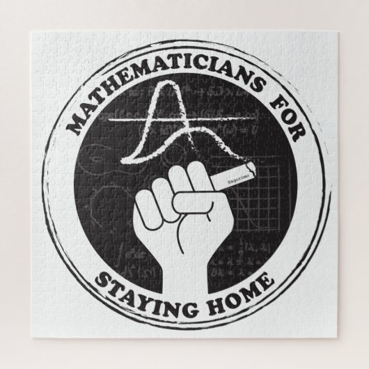 Les mathématiciens pour rester à la maison Puzzle (Vertical)