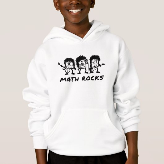 Les maths, c'est rock Humour de groupe de rock uni (Devant)