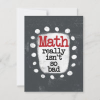 Les maths ne sont pas vraiment une mauvaise carte 