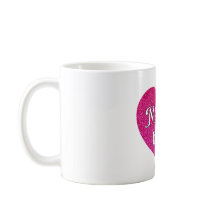 Les maths sont une tasse de coeur rose