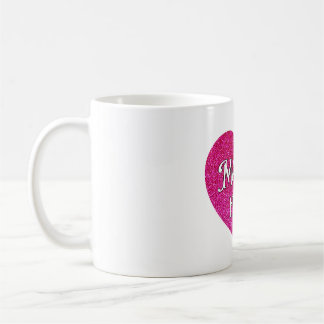 Les maths sont une tasse de coeur rose