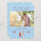 Les meilleures cartes de Noël de grossesse (Devant / Derrière)