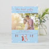 Les meilleures cartes de Noël de grossesse (Debout devant)