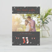 Les meilleures cartes de Noël de grossesse (Debout devant)