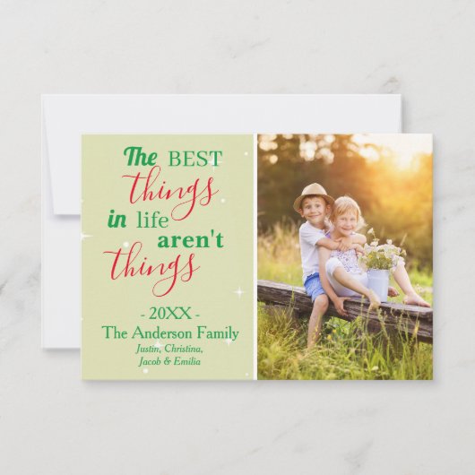 Les Meilleures Choses - Carte de vacances 3x5 (Devant)