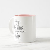 Les meilleures mamans promues dans la tasse de (Devant gauche)