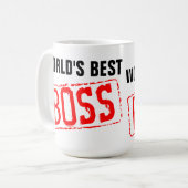 Les meilleures tasses de café du patron du monde (Devant gauche)