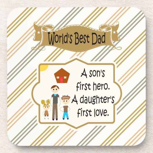 Les meilleurs dessous de verre de boissons du papa (Devant)