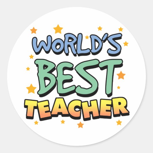 Les meilleurs stickers enseignants du monde (Devant)