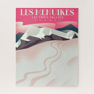Les Menuires,Les Trois Vallées, Frankrijk vintage  Legpuzzel