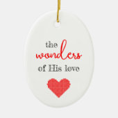 Les Merveilles de son ornement de Noël d'amour (Devant)