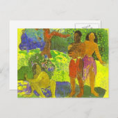 "Les messagers d'Oro" - Carte postale Paul Gauguin (Devant / Derrière)